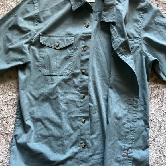 Wrangler Men's Teal Button Down Shirt - Picture 3 of 4